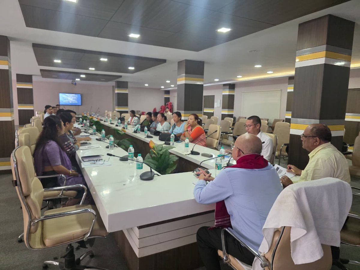 sbmg_assam's tweet photo. A high-level brainstorming and convergence meeting was held on 10th May 2026 at the #KAAC Conference Hall, #Diphu, under the leadership of the Principal Secretary, KAAC and CE (PHE), #Sanitation, #Assam, with officials of #PHED & #P&RD including BDOs from both districts. https://t.co/aBimTpml0x