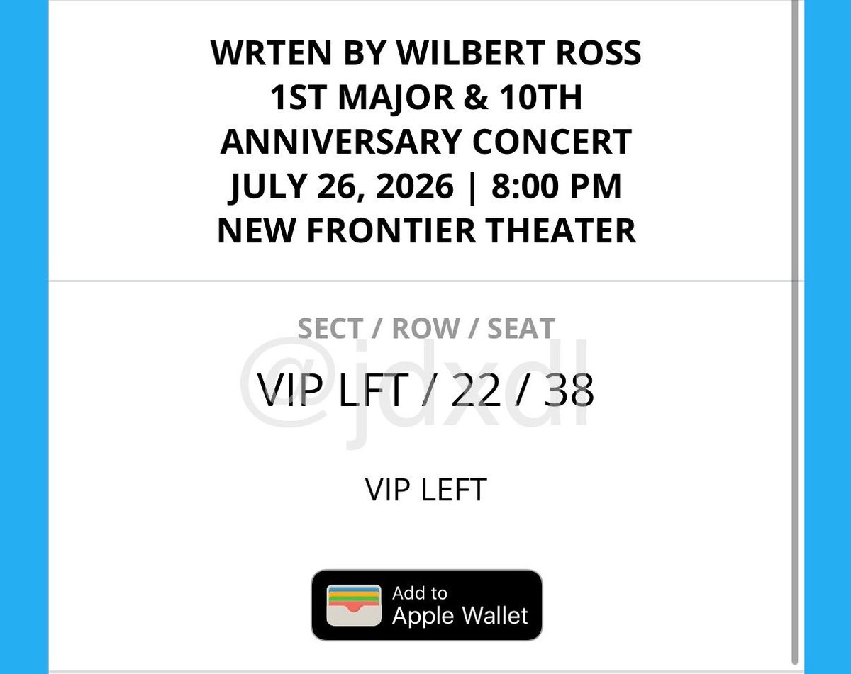 jdxdl's tweet photo. WTS LFB WRTEN BY WILBERT ROSS

DAY 2 | VIP LEFT
Row 22, Seat 38

RFS: Got my desired day 2 seat!

Selling for ₱4,000 (less ₱150 online ticket charge)

Send me a DM if interested! 🫶

#WrtenByWilbertRoss
#WilbertRoss
#Wilbea https://t.co/eMjZPbhCl6