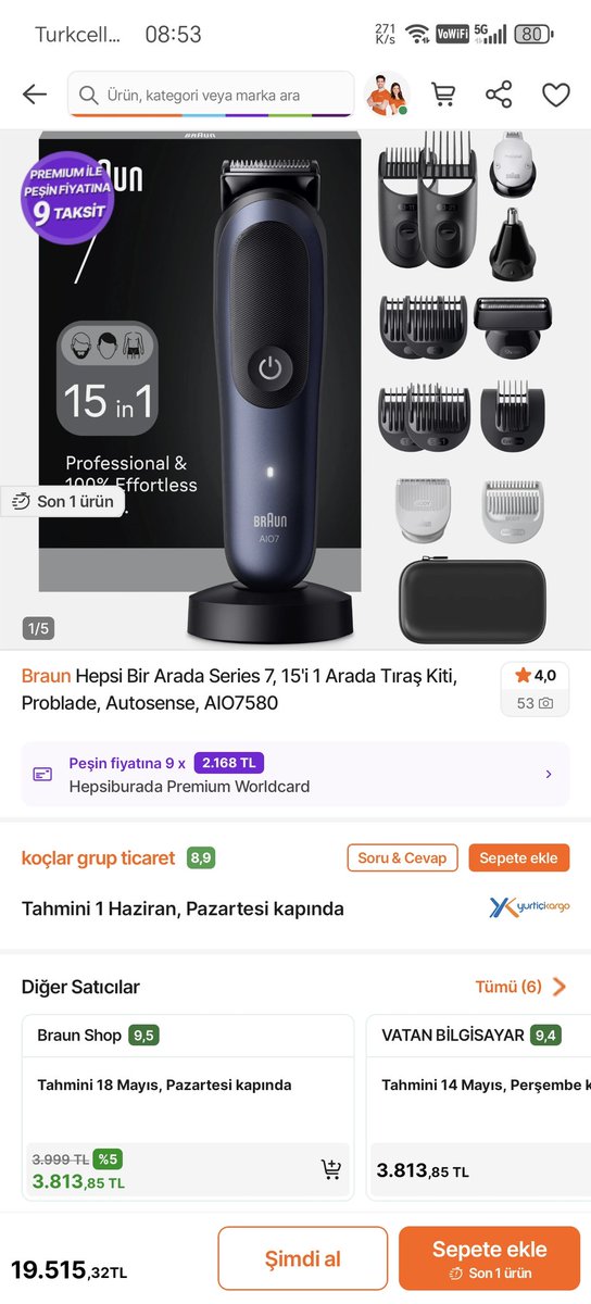 ferno1434's tweet photo. @bekir_kaplan @denetlecomtr @ticaret @hepsiburada
Hepsiburada'da “Koçlar Grup” adlı satıcının birçok üründe, aynı ürünün diğer satıcılardaki fiyatlarının kat kat üzerinde satış yaptığı görülmektedir.
Aynı marka ve model ürünlerde  3,5,10 kata varan farkla satıyor.. https://t.co/rk7rXrfQi0