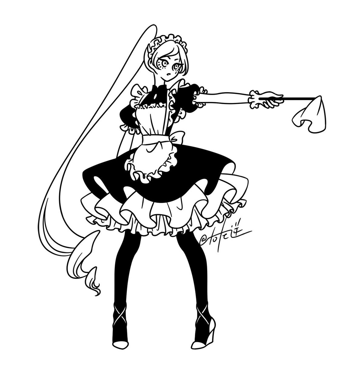 FatRabbitR's tweet photo. 【Fanart】⚪⚫⚪⚫ https://t.co/VNAhyjGe1U