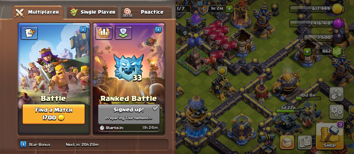 burmon80770's tweet photo. @ClashofClans All 3 star and rank this is not good supercell I am finish to 14 number player 💔💔💔🥲🥲 https://t.co/8urD5t4FtK