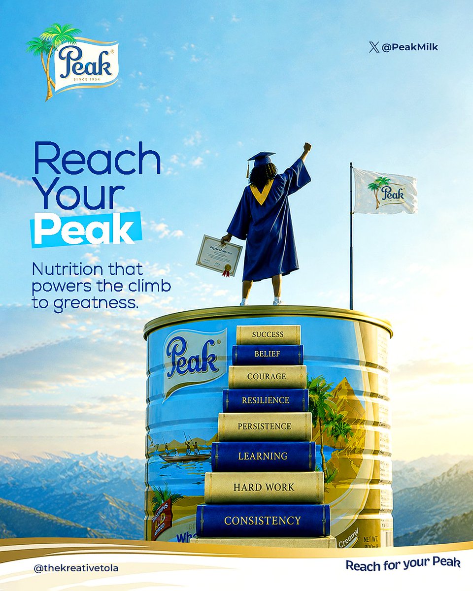 Oreoluwa_afeni's tweet photo. Every peak is earned through discipline, consistency and growth ✨

Day 5 of the #DesignBetterChallenge with @creativesminds4
 @PeakMilk

What do you think? 👀

#CreativeMindsCommunity #PeakMilk #30dayschallenge #Designchallenge https://t.co/Pip6INOpKI