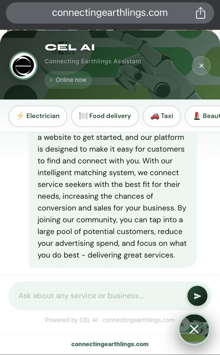 CONNECTALLEARTH's tweet photo. Benefits of CONNECTING EARTHLINGS by CEL_AI. 
Get Started by visiting our website at https://t.co/0L2yAXabom. 

#CONNECTINGEARTHLINGS #CEL_AI #serviceprovider #customers https://t.co/Fy52ODF8CR