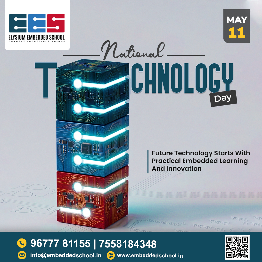 EmbeddedSchool's tweet photo. ⚡ Innovate Today Lead Tomorrow 🚀

🌐 Website: https://t.co/dhrVFQfWUh

#ElysiumEmbeddedSchool #NationalTechnologyDay #EmbeddedSystems #IoT #Automation #Innovation #Technology #Engineering #Electronics #Programming #Robotics #AI #Microcontroller #SmartTechnology #Madurai #trend https://t.co/pDA6NcrGwz