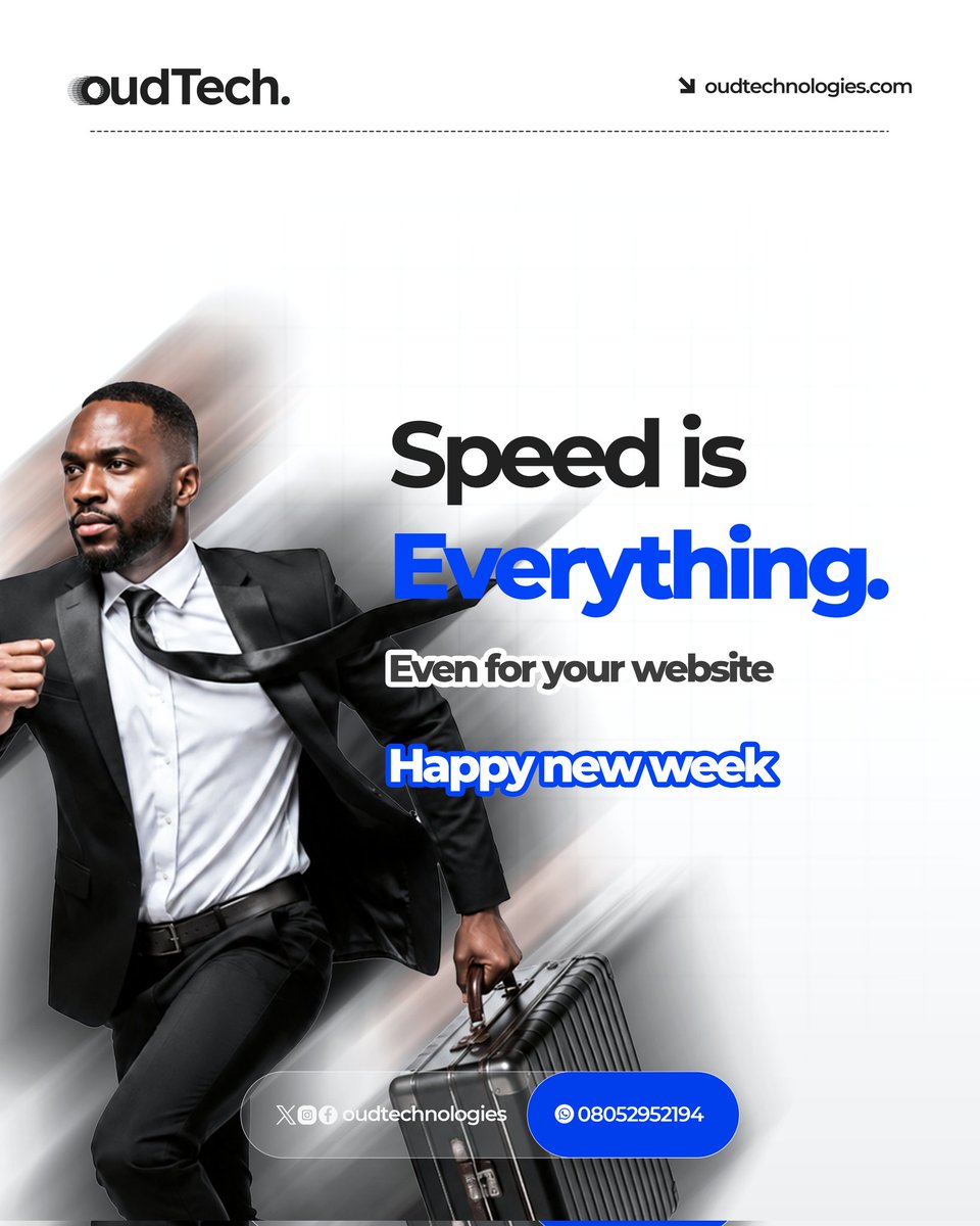 OudTechnologies's tweet photo. A slow website is a closed business. ⚡

Speed isn't a luxury, it's the standard. Let's build you something that keeps up with your ambition.

Ready for a faster, better website? Visit https://t.co/XzcuVqYuMu let's get to work! 💻

Happy New Week! 🚀

#lamansiónvip #DíaDeLaMadre https://t.co/6vM89xscd3
