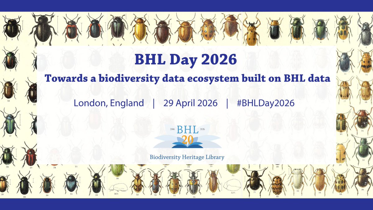 Biodiversity Heritage Library tweet media
