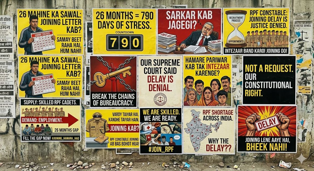 Uniquebyheart99's tweet photo. Vardi ka sapna lekar raaton ko jaage the, ab wahi sapna raaton ki neend uda raha hai." Akhir kab rukega ye intezaar? 
@RailMinIndia
@AshwiniVaishnaw
@PMOIndia
@aajtak
#Declare_RPF_Joining_Date
#RPF_Constable_Joining_Do https://t.co/HcBtubjkfy