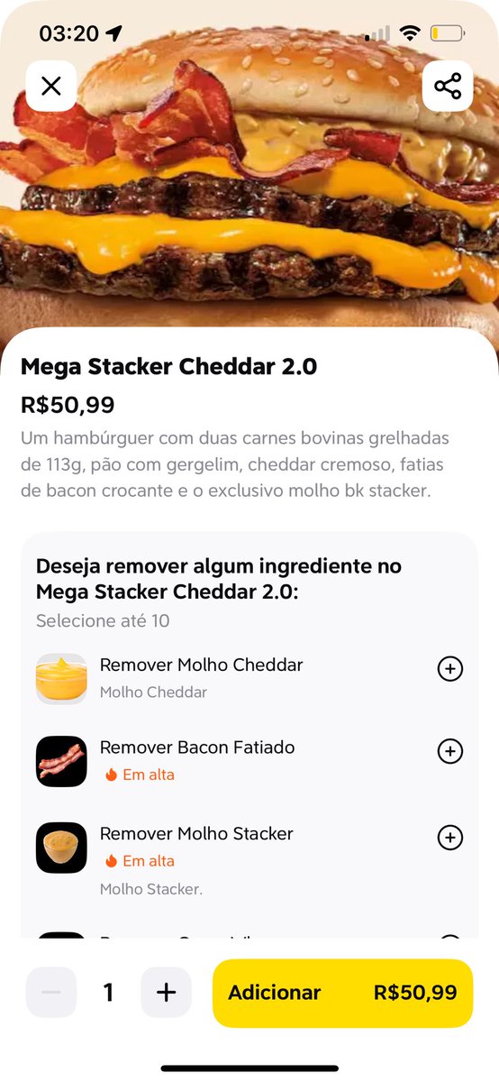 mcchurrico's tweet photo. @voude99 @BurgerKingBR 
Preciso que me ajudem com meu reembolso, pedi um combo hambúrguer mega stacker 2.0 me mandaram um chicken JR🤦🏻‍♂️
Tentei suporte, mas o suporte da 99 é muito ruim, chamo o Ao vivo os atendente são muito mal educados não entendem o seu lado mesmo com provas. https://t.co/ZHlf9iRIQo
