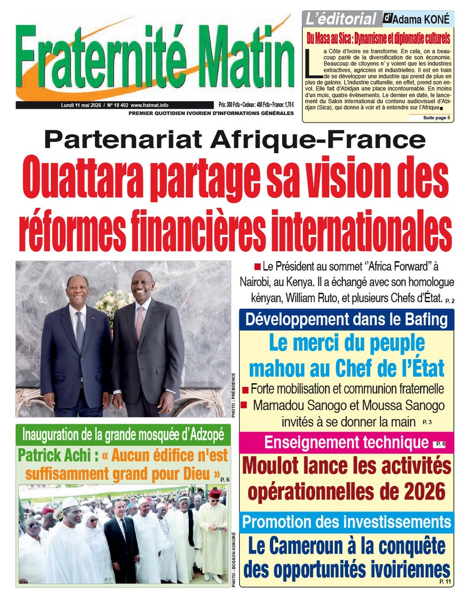 Fraternité Matin tweet media