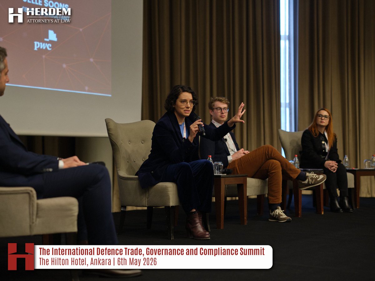 Herdemlaw's tweet photo. A closer look at how the International Defence Trade, Governance and Compliance Summit began on 6 May 2026 in Ankara.
#DefenceTrade #ExportControls #Compliance #AerospaceAndDefence #Ankara #Türkiye #HERDEM #InternationalTrade #PwC #HAVELSAN #USEmbassy https://t.co/TnTRsuoZcJ