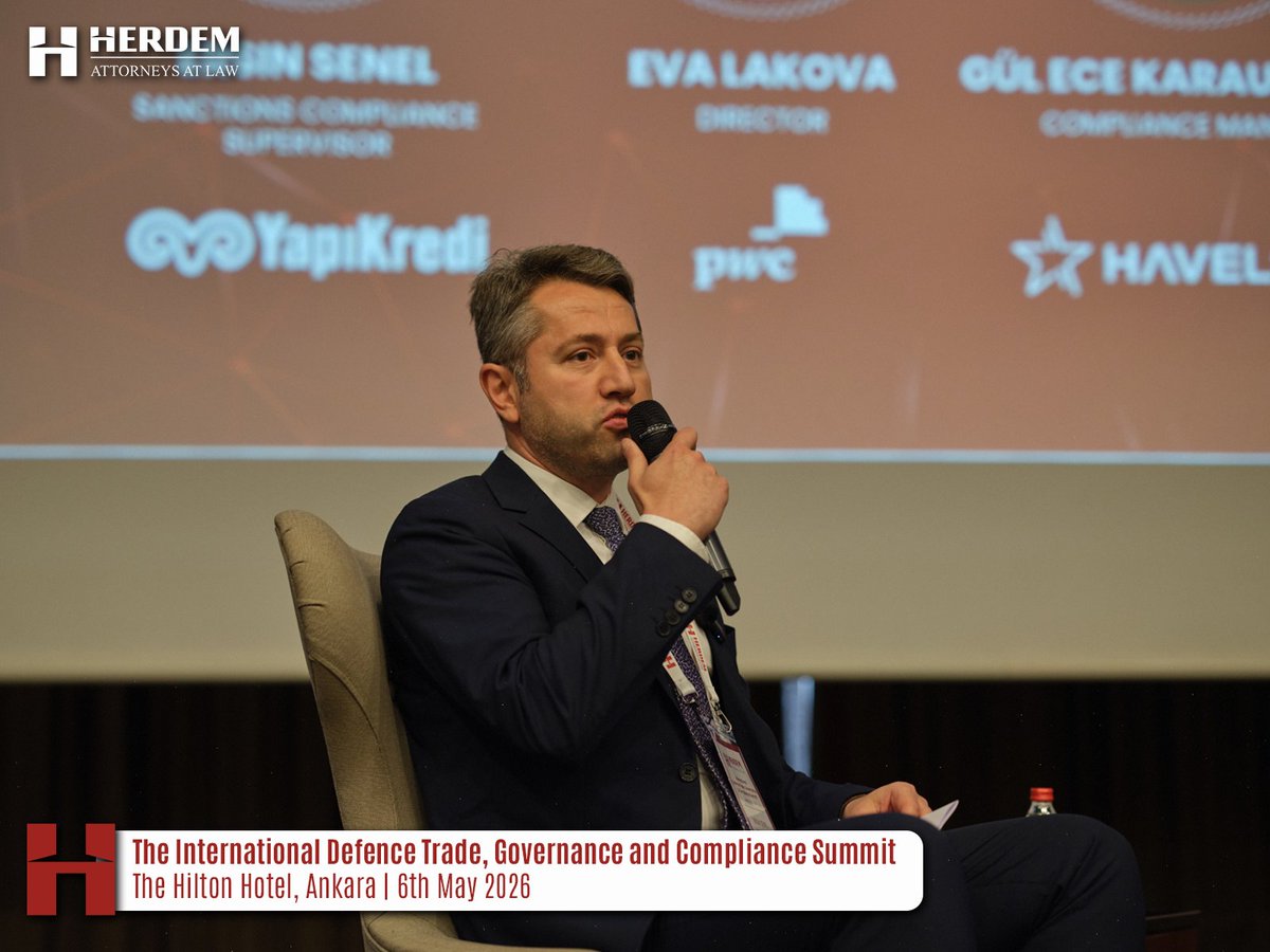 Herdemlaw's tweet photo. A closer look at how the International Defence Trade, Governance and Compliance Summit began on 6 May 2026 in Ankara.
#DefenceTrade #ExportControls #Compliance #AerospaceAndDefence #Ankara #Türkiye #HERDEM #InternationalTrade #PwC #HAVELSAN #USEmbassy https://t.co/TnTRsuoZcJ