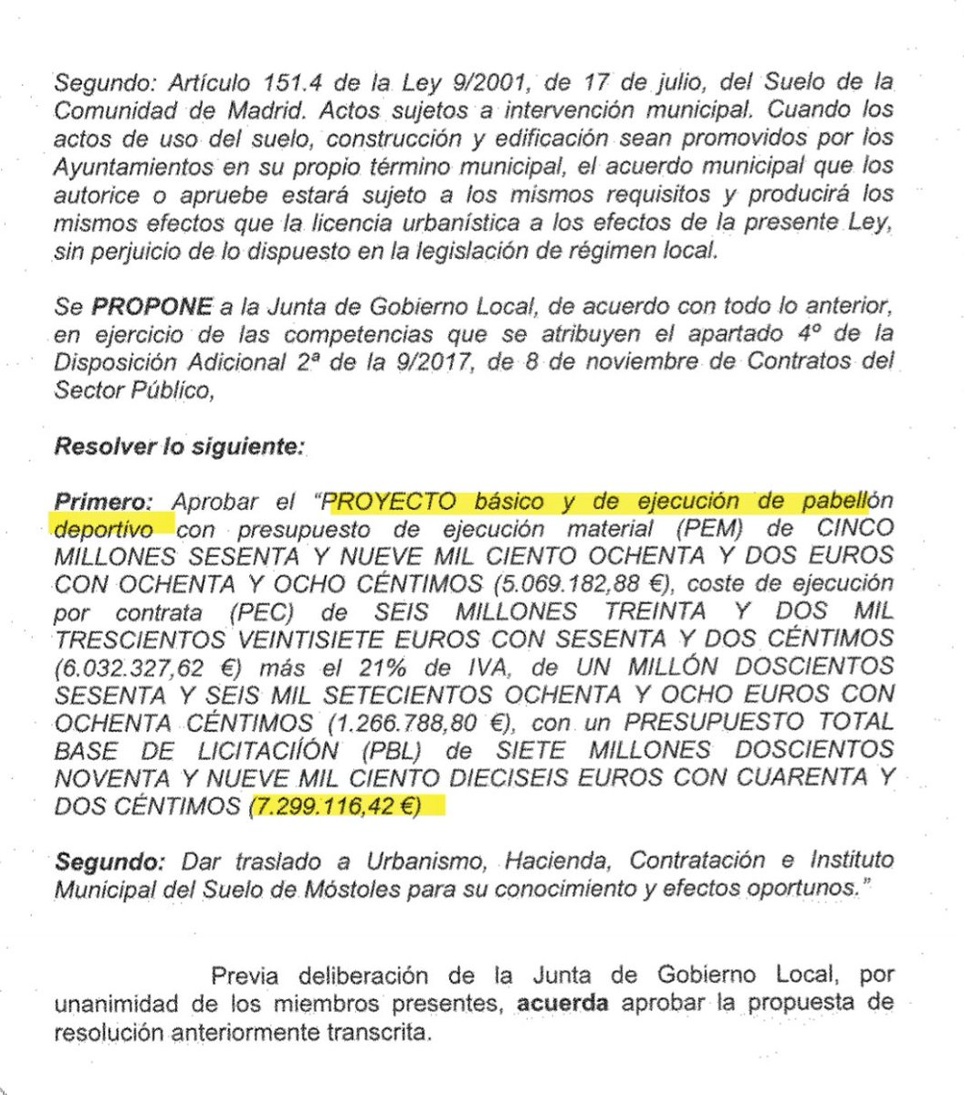 SLopezAntequera's tweet photo. El gobierno del @ppmostoles ha decidido gastarse en un mini pabellón más de 7 millones de euros en el distrito 3, que es más o menos lo que costaría terminar el pabellón Andrés Torrejón. Además, renuncian a construir el pabellón del Pau 4.
#ElGobiernoDeLosPinochos https://t.co/hOj8nBkjAr