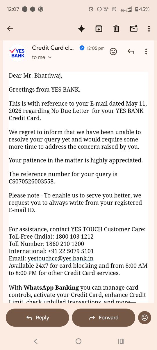 bhardwajsts's tweet photo. @YESBANK @RBI @TheOfficialSBI @ICICIBank @HDFC_Bank @OfficialBanker @HRC @YESBANK Now Please tell me what to do.

Heights of Harassment and Frustration 

@RBI @bandbajateraho_ @RBIsays @Indian_banking_  @TheOfficialSBI @HDFC_Bank @ICICIBank https://t.co/WDhW6smP9b