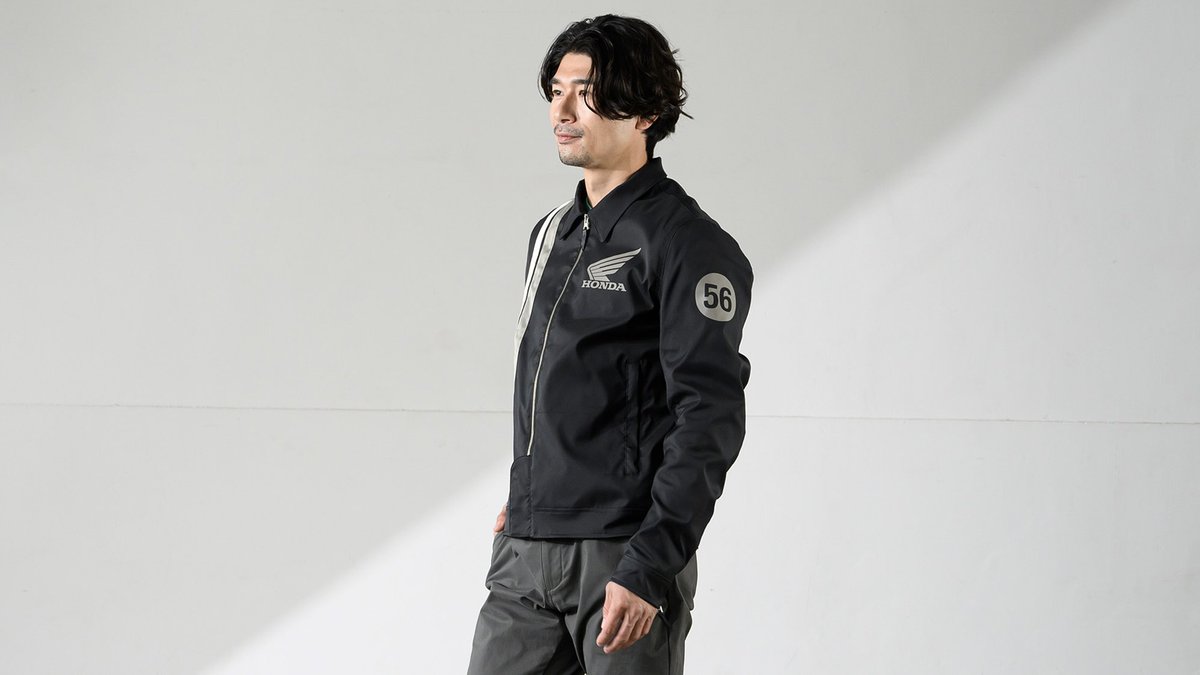 56design's tweet photo. HONDA×56design
【FIFTIES BLOUSON】

カジュアルなジャケットだけど派手すぎない。でも、我々らしさはある。

ホンダとのコラボジャケットが仕上がりました。

https://t.co/dcU0LCUfIQ https://t.co/juU4ouc87D