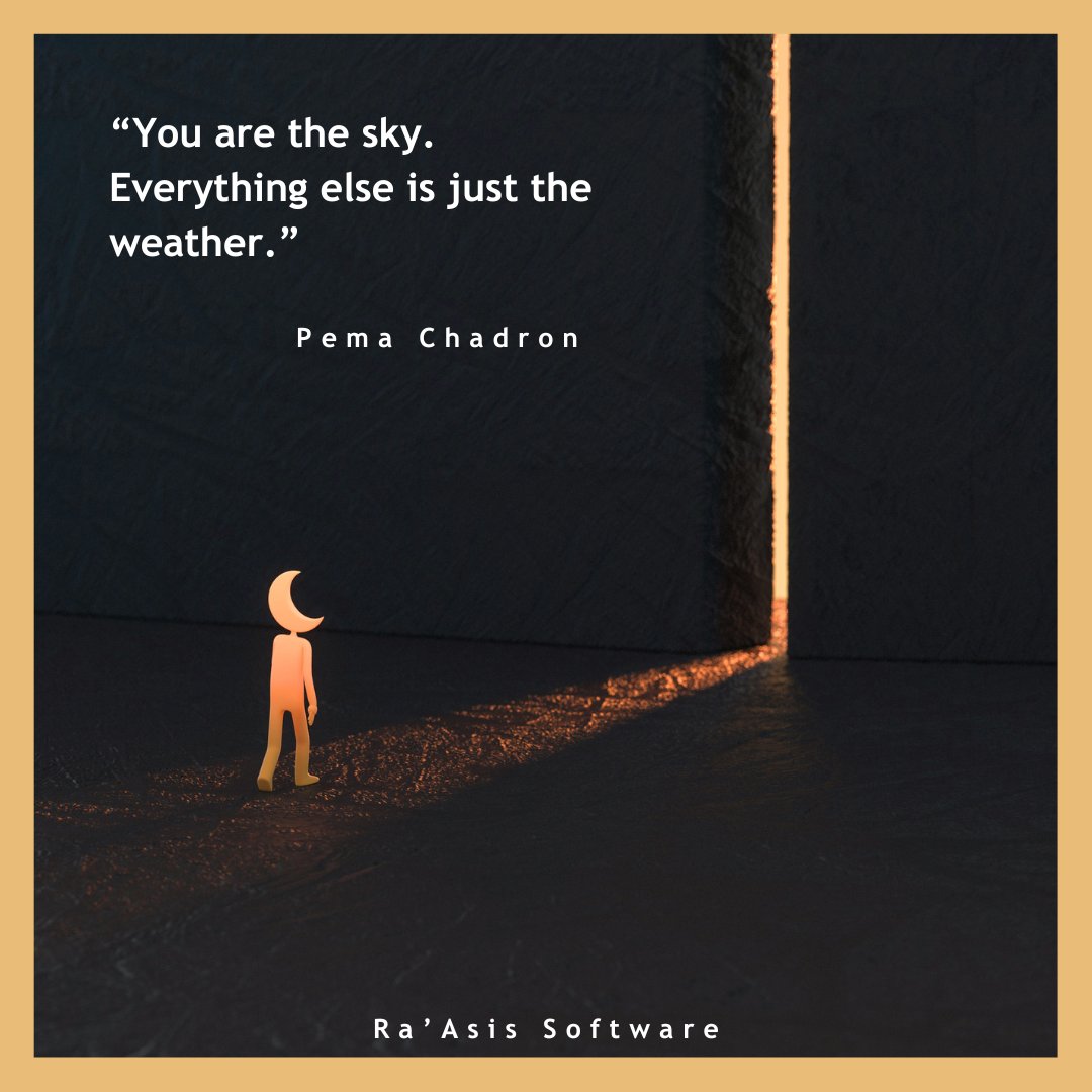 ra_asis_SW's tweet photo. You Are The Sky &amp; Everything Else Is Just Weather.
Be Mindful This Monday...🤔 Happy New Week!🤗 https://t.co/1rOpizLZA6