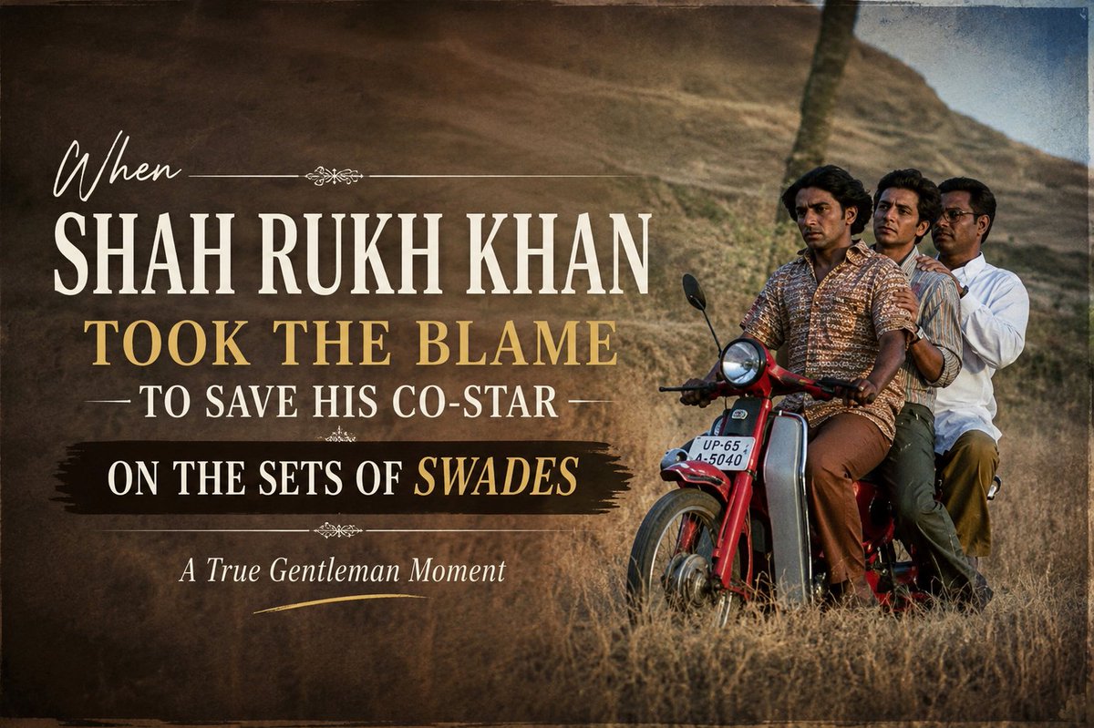 SRKClubSangliFC's tweet photo. When #ShahRukhKhan Took the Blame to Save His Co-Star on the Sets of #Swades | A True Gentleman Moment♥️
Read More :
https://t.co/pg30WAMk0d
@iamsrk @iamsrkclub @pooja_dadlani @KarunaBadwal #DayaShankarPandey #KING #KingOfHearts #SRKClubSangli #KingKhan https://t.co/DA6KBWlUbO