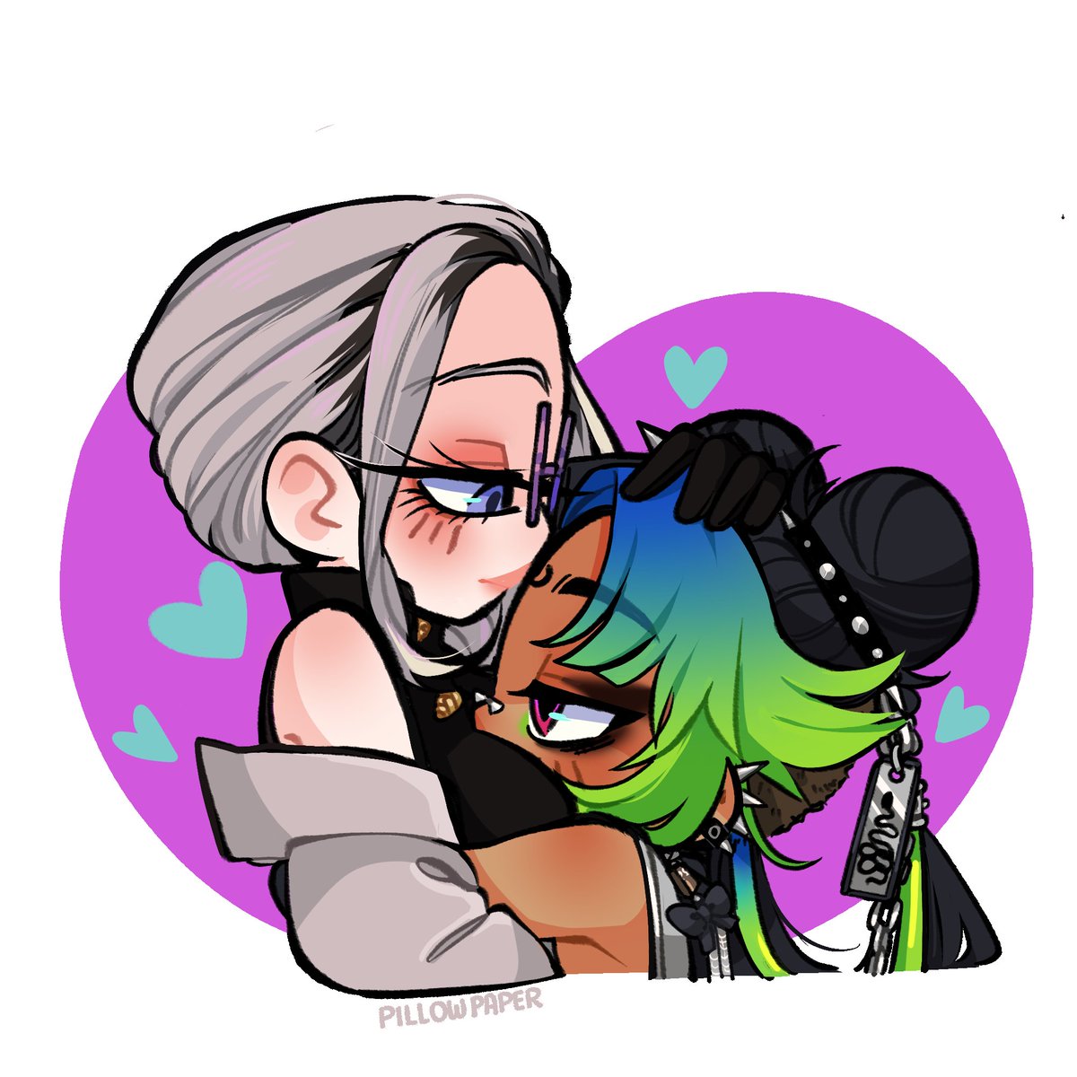 _CyberxGun_'s tweet photo. IM SO GRATEFUL I WAS FINALLY ABLE TO C★MM THIS ARTIST!!!! 

Been wanting one of these ych for ages and I finally remembered to get one 🥰!!! 

WE ARE SO CUTE!!! THE CUTEST 🥹🤍✨ I LOVE YOU MY TAO 😭. 

🎨: @/pillow_paper https://t.co/z4H9Kl5liy