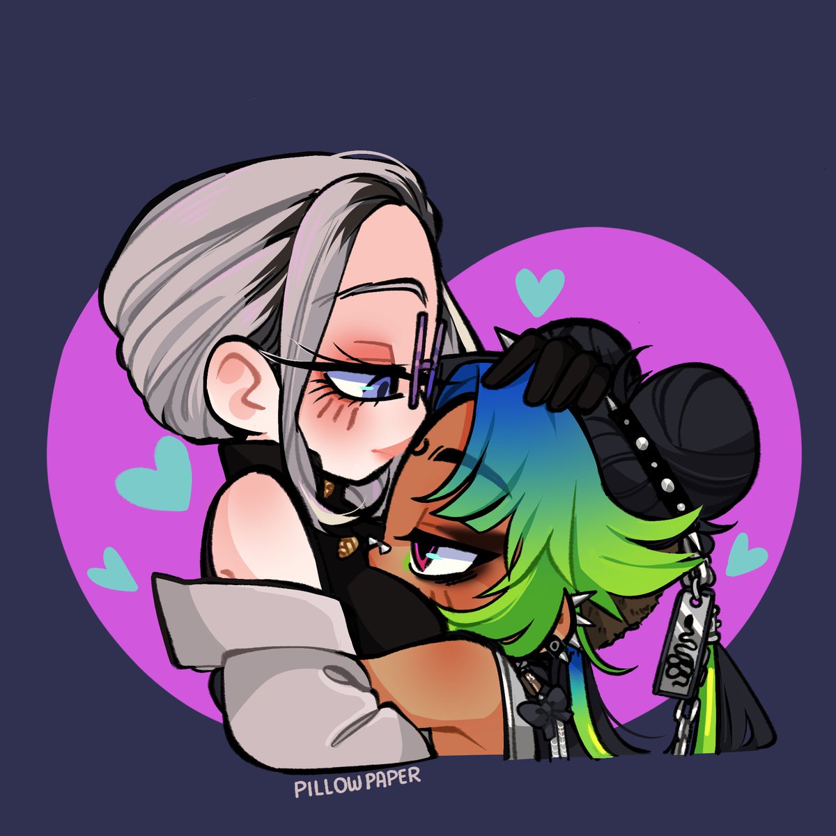 _CyberxGun_'s tweet photo. IM SO GRATEFUL I WAS FINALLY ABLE TO C★MM THIS ARTIST!!!! 

Been wanting one of these ych for ages and I finally remembered to get one 🥰!!! 

WE ARE SO CUTE!!! THE CUTEST 🥹🤍✨ I LOVE YOU MY TAO 😭. 

🎨: @/pillow_paper https://t.co/z4H9Kl5liy