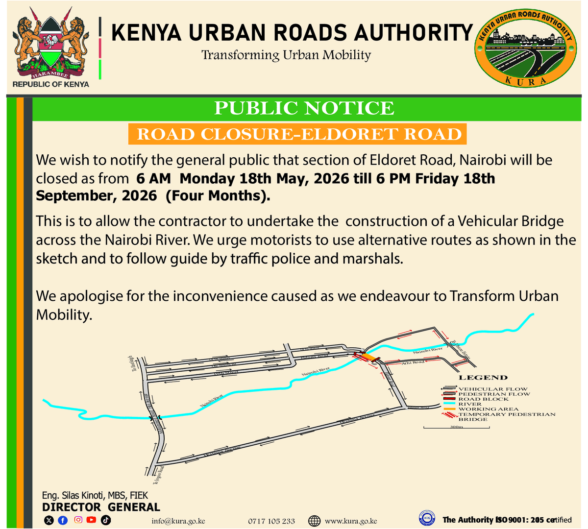 Kenya Urban Roads Authority (KURA) tweet media