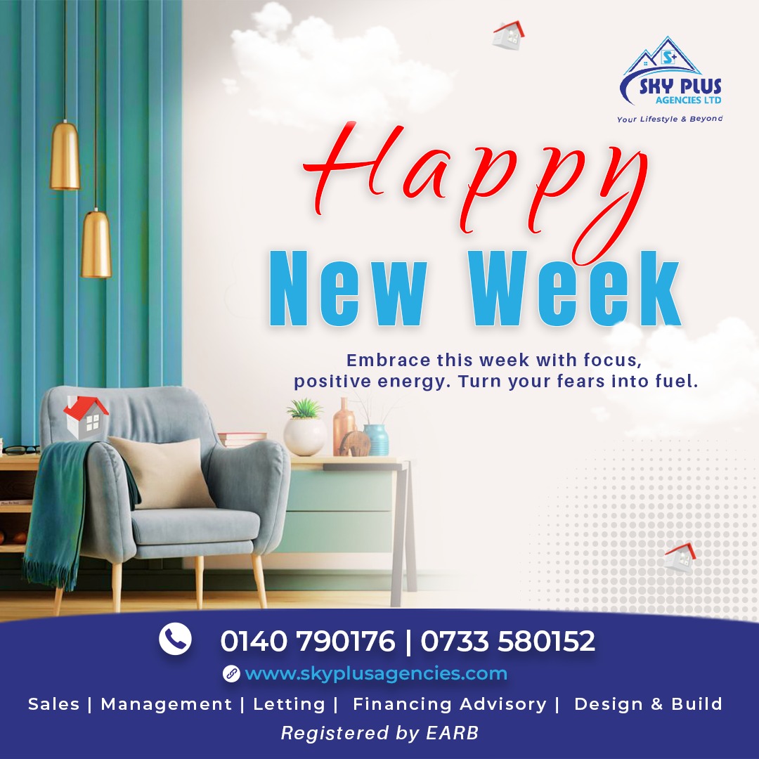 SkyplusSky's tweet photo. 𝑯𝒆𝒍𝒍𝒐 𝑴𝒐𝒏𝒅𝒂𝒚.

Turn plans into progress this week.
Visit https://t.co/vtLJi40m5x and see the latest properties available in our portfolio.

#Realestate #happynewweek #SkyPlusAgenciesLTD #WeValueYou #happynewweek https://t.co/Sg55Qyux3h