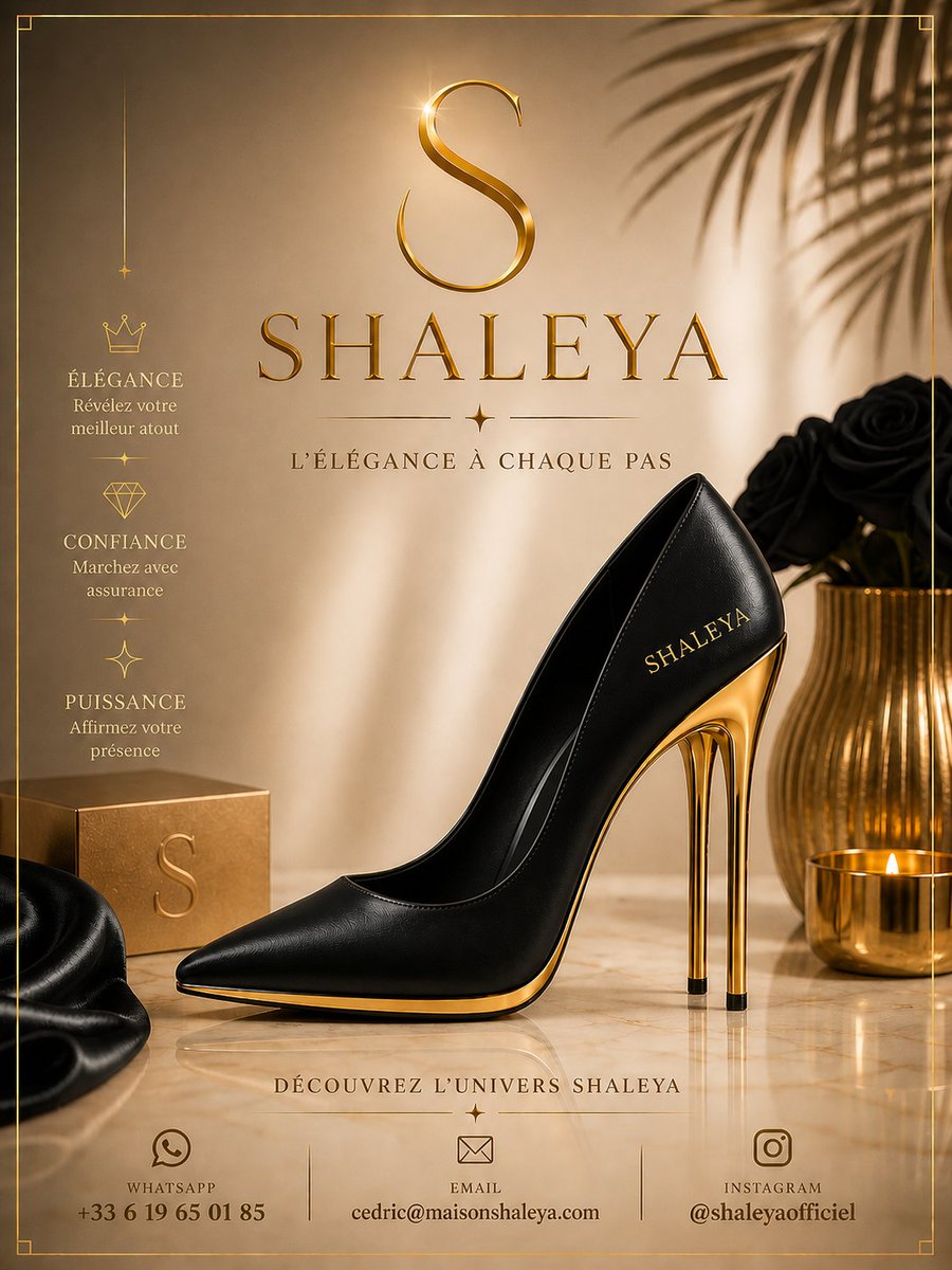 maisonshaleya's tweet photo. They created the heel.
SHALEYA reinvented its architecture.
Two lines.
Two points of balance.
One silhouette designed like a work of art and a weapon of elegance.
Not just a shoe.
A presence.
Elegance in every step.
The heel that obeys no rules.
#SHALEYA #luxe #ParisFashion https://t.co/QPMnAw6nqm