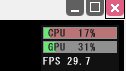 ＊Bakinのミニメーターの CPU GPU について＊

[ できること ]
1フレームにかかった処理の重さ確認

[ 表示されている % について ]
16.67ms(60FPSの1フレームの間隔)を100%としている。
タスクマネージャーで見るような使用率ではない。

[ ゲージの表示の色について ]
ゲージが緑🟩なら....