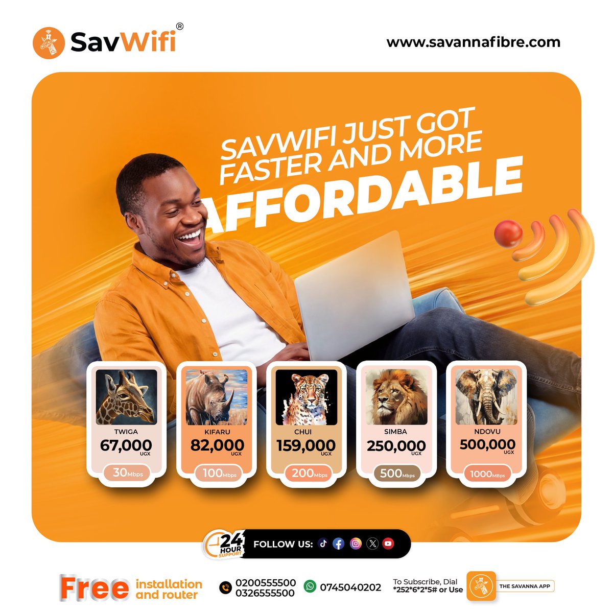 savanna_ug's tweet photo. SavWifi is changing the game with packages designed for every lifestyle. Whether youβre streaming, gaming, working, or just browsing, thereβs a speed built for you ππ
#SavWifi
#SavannaAt2
#fastinternetspeed https://t.co/XWj8KARGIi