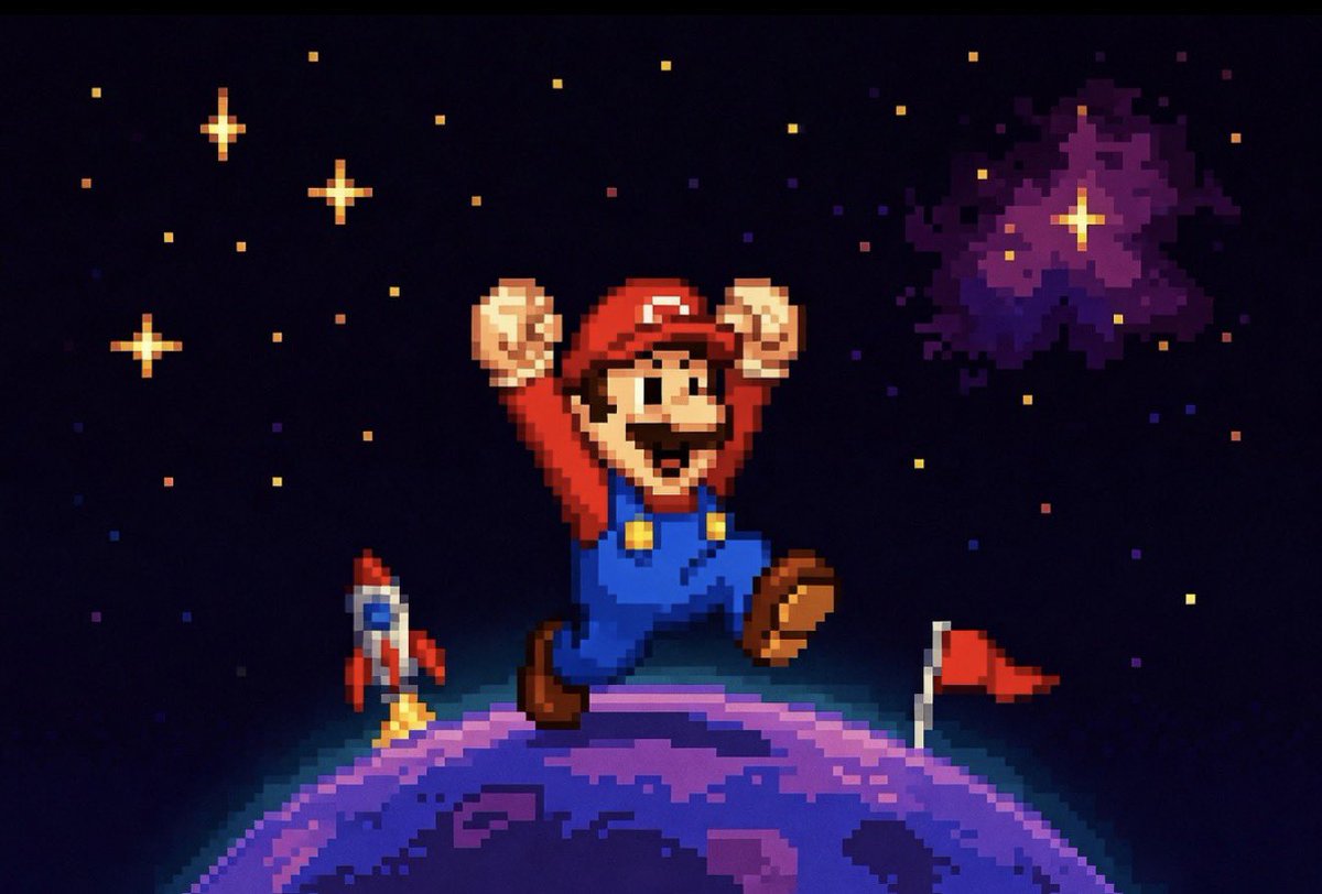 Pixel Mario Coin tweet media