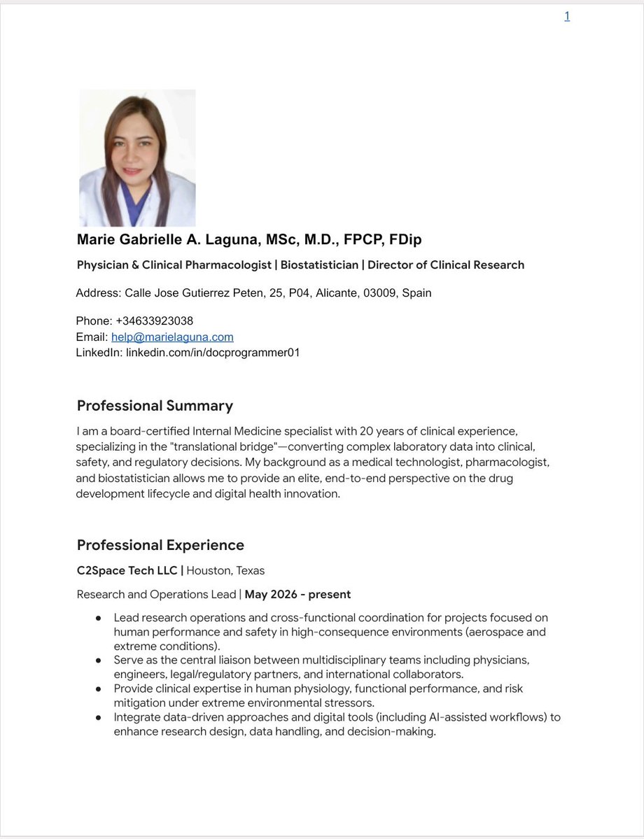 Dr. Marie Gabrielle Laguna Arismendi tweet media