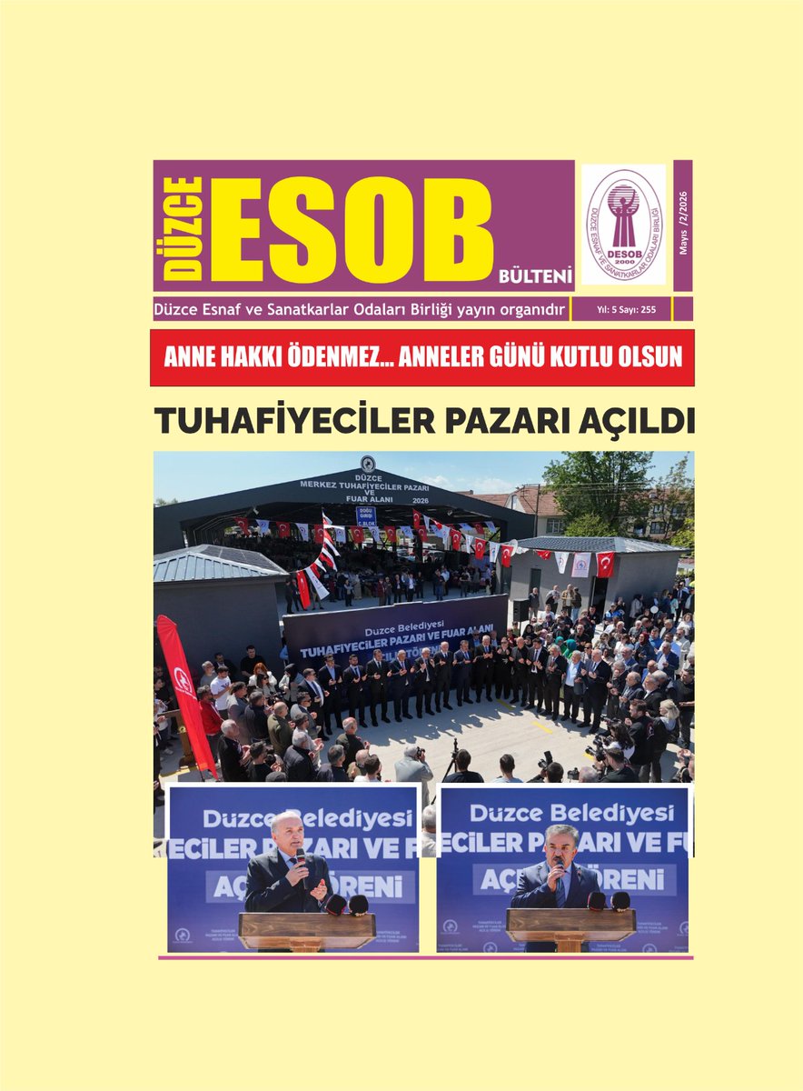 Düzce Esnaf ve Sanatkarlar Odaları Birliği tweet media