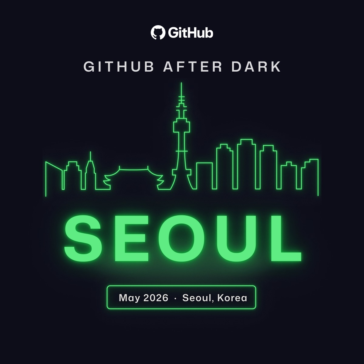 GitHubKR's tweet photo. 🌙서울 개발자 여러분,
5월의 저녁을 함께하세요.
5/28(목) 18-21시
GitHub After Dark - Seoul

-GitHub Copilot 라이트닝 토크
-팀 퀴즈 챌린지
-Dev Bingo 네트워킹

참가 인원 제한 · 추첨 등록제