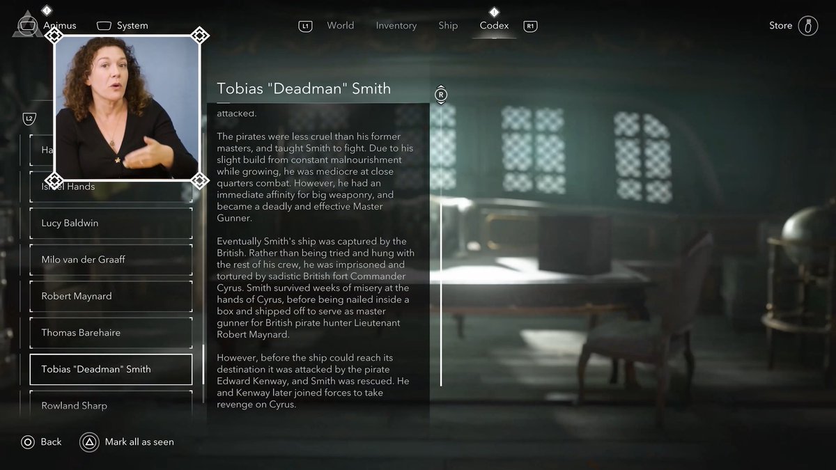First look at the Codex Menu of Assassin's Creed Black Flag Resynced ...