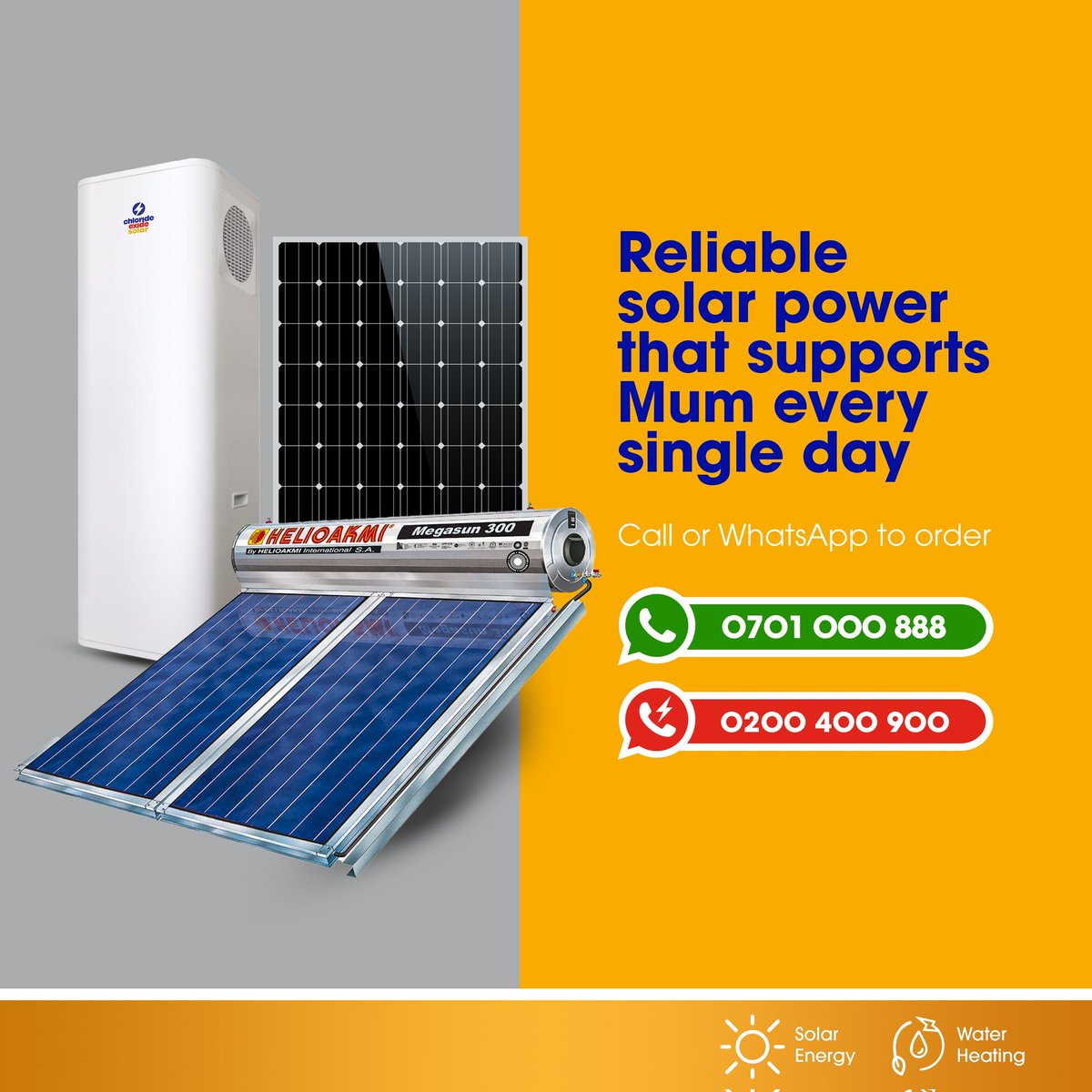 chlorideexideug's tweet photo. From the kitchen to the living room, Mum keeps the home running. 

With Chloride Exide's reliable solar solutions, she gets uninterrupted power, lower electricity bills, and comfort the whole family can count on.

Gift Mother today:
Call - 0200400900
WhatsApp - 0701000888 https://t.co/QzxnGN7LGB