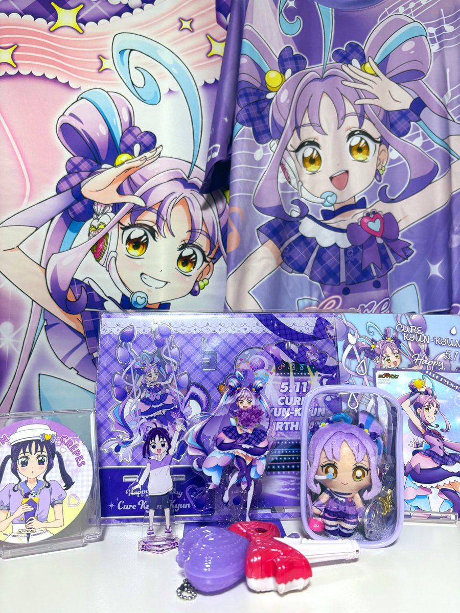 Excalibur_Tokyo's tweet photo. おめでとう！！ずっと大好き！💜🍙
#紫雨こころ生誕祭
#紫雨こころ生誕祭2026
#キュアキュンキュン生誕祭2026 https://t.co/Fr1rBBPoD5