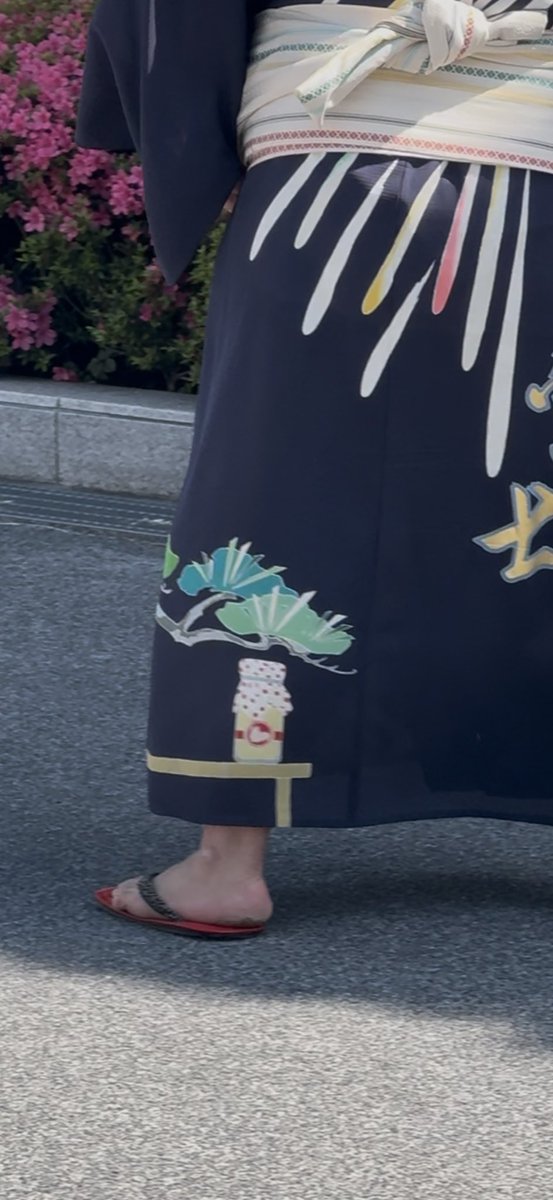 shiba_sumo's tweet photo. あたみんの染め抜きに熱海プリンいるー！！😆🍮

#sumo #熱海富士 #熱海プリン https://t.co/G67NdqnkFD