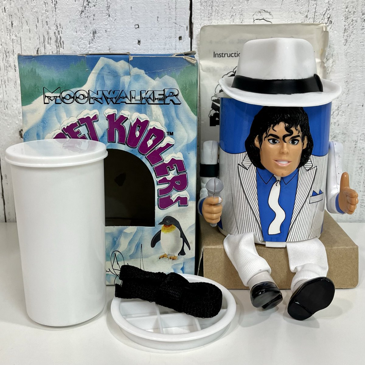 新品未使用マイケルジャクソンのパペットクーラー、小物入れ、水筒、オブジェ、 80年代 #マイケルジャクソン パペットクーラー入荷しました