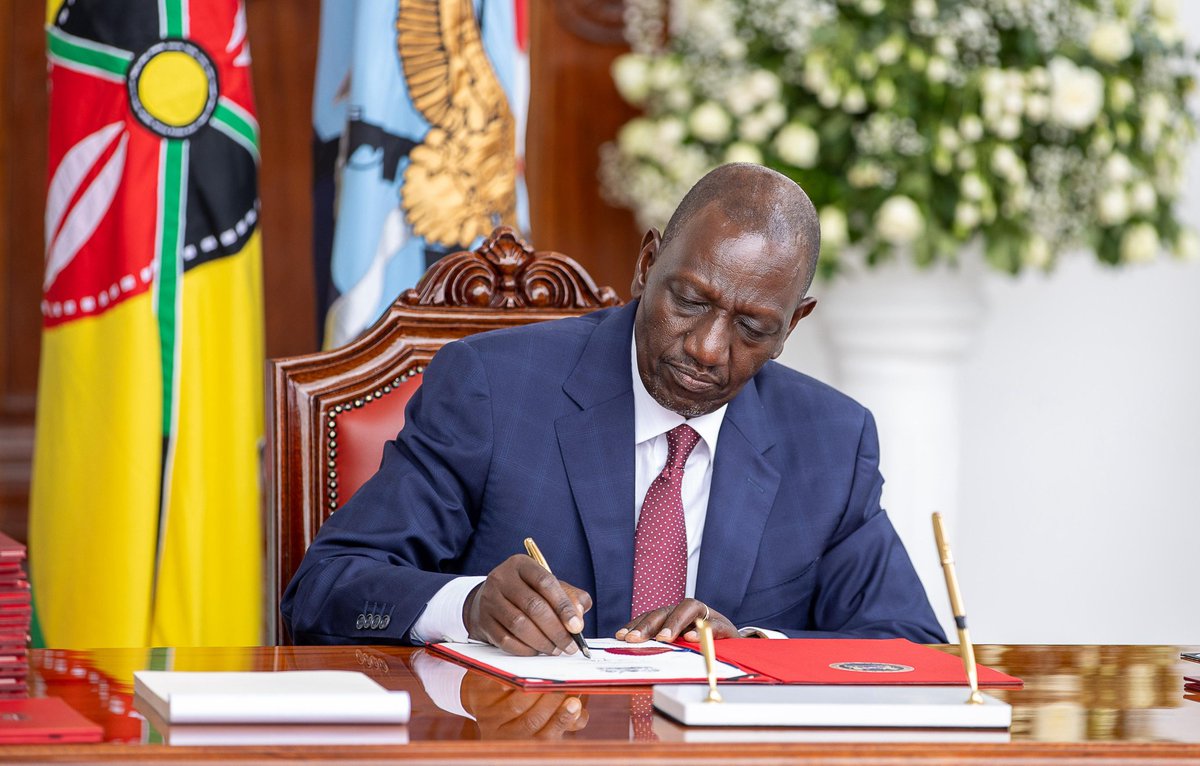 WilliamsRuto's tweet photo. We are streamlining our laws to strengthen Kenya’s position as an attractive investment destination by creating a more efficient, predictable, and competitive business environment.

Assented to the Income Tax Bill, the Special Economic Zones (Amendment) Bill, and the Technopolis Bill at State House, Nairobi.

The Income Tax Act seeks to rationalise the administration of Capital Gains Tax and align Kenya’s tax regime with international best practice and principles of taxation, while reinforcing the gains made in improving the ease of doing business.

The Special Economic Zones Act seeks to enhance Kenya’s competitiveness by expanding the scope of special economic zones to include oil and gas zones, and harmonising the tax incentives applicable to entities undertaking activities within the zones.

The law also strengthens the special economic zones framework by aligning it with the operational realities of large-scale capital investments through the provision of a minimum licence tenure of 10 years to accommodate long project cycles associated with such investments.

The legislation further expands the scope of special economic zones to support strategic sectors of the economy, including agro-processing, manufacturing, mining, advanced technology production, and petroleum operations.

The Technopolis Act establishes a comprehensive legal framework for the creation, development, and governance of technopolises in Kenya.

The law seeks to position Kenya as a leading destination for technology-driven enterprises, innovation, and research by establishing integrated one-stop hubs for the efficient delivery of government services.

The framework is expected to attract global investment, talent, and innovation while accelerating Kenya’s transition into a knowledge-based digital economy.