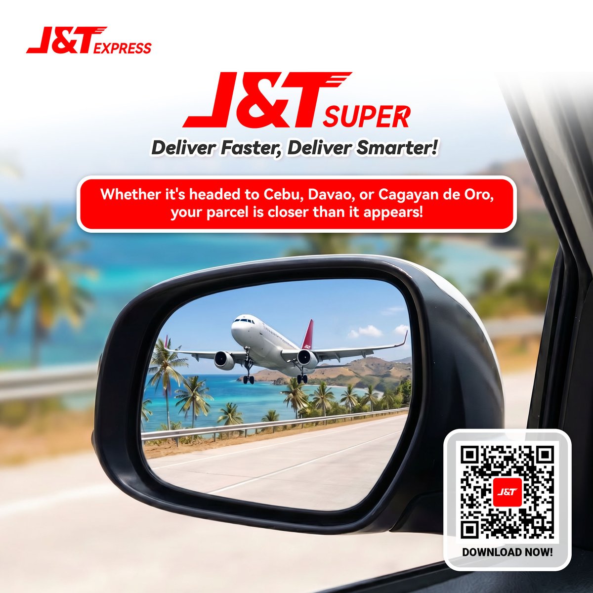 jntexpressph's tweet photo. From one island to another, every package moves faster, smarter, and closer to its destination. 📦 Faster delivery starts here. Scan the QR code and enjoy a ₱30 voucher every Wednesday!

#jntexpressph
#MahalagaAngBawatPadala
#JNTSuper
#DeliverFasterDeliverSmarter https://t.co/3TXwpY13cU