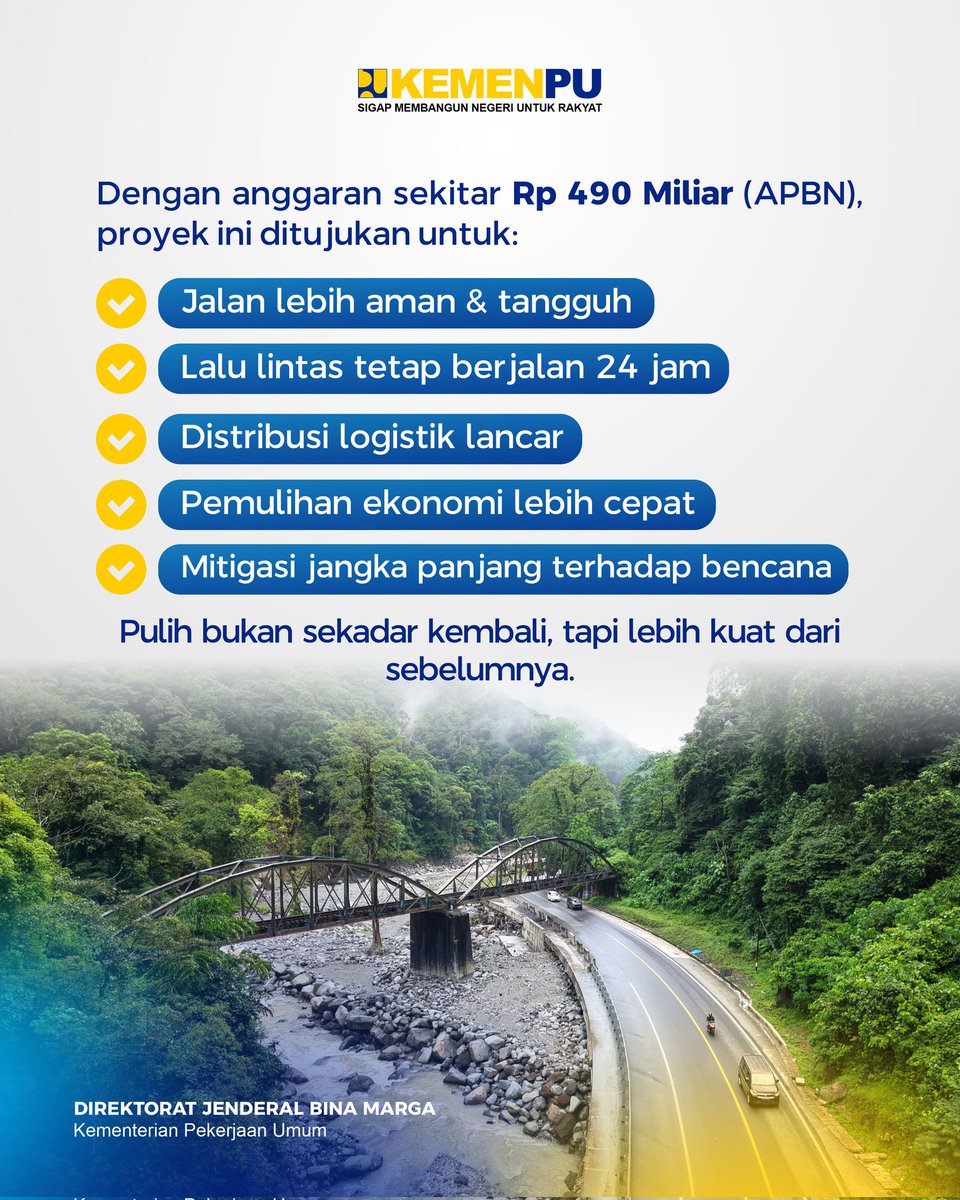 Ditjen Bina Marga Kementerian PU tweet media