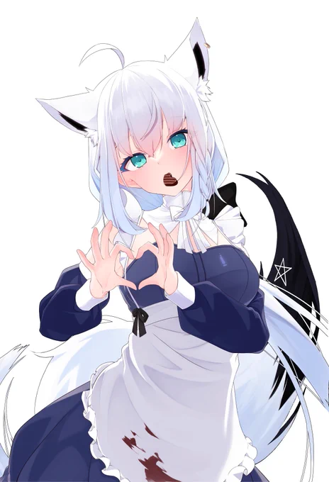遅刻 #メイドの日 #絵フブキ