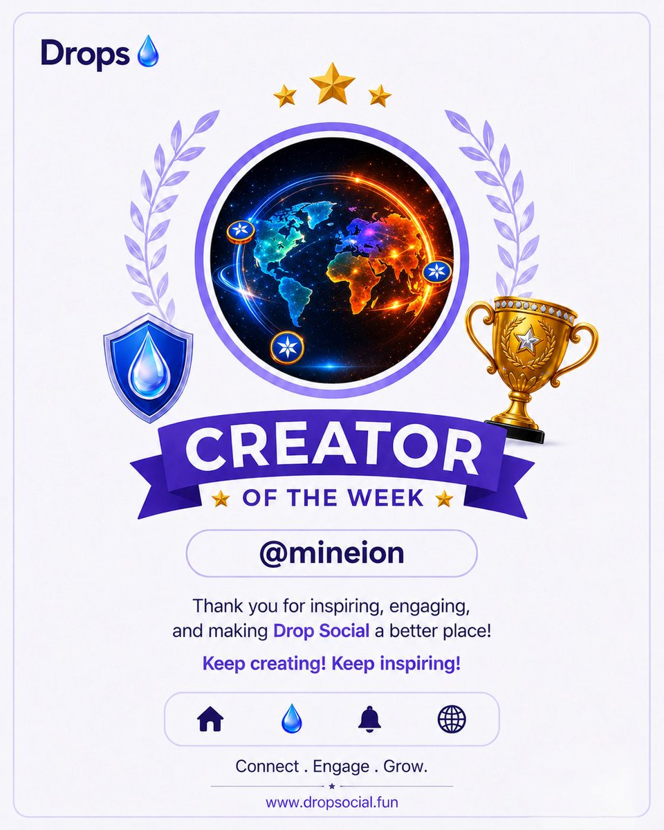 dropsocial_app's tweet photo. Congrats, our
#CreatorOfTheWeek👏🏻🥂🎉 https://t.co/cPw97hmMFA