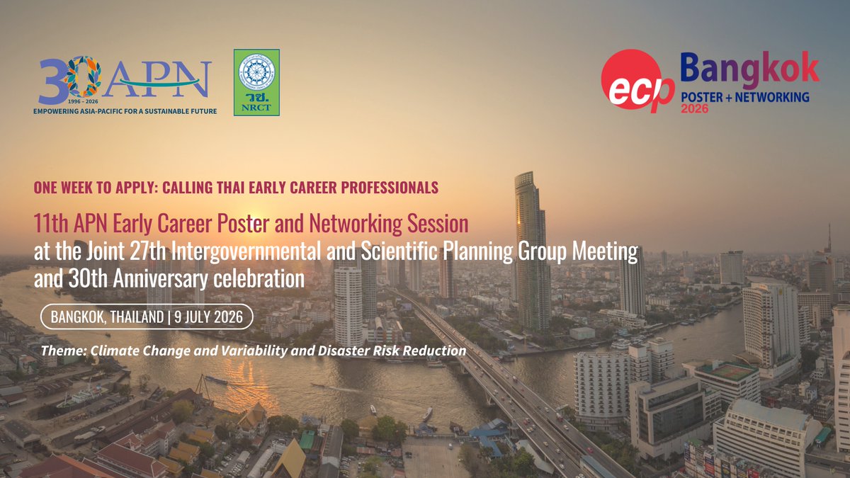Asia-Pacific Network for Global Change Research tweet media