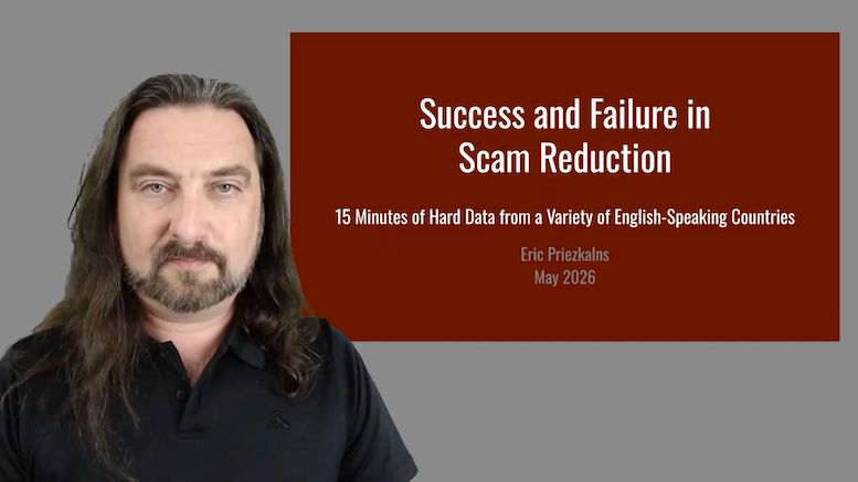 Commsrisk's tweet photo. Success and Failure in Scam Reduction: Comparing Data from Australia, India, Singapore, the UK and the USA - https://t.co/1YXSRHOA8y 

This 15-minute video is a reworking of content presented at the Comms Council UK Fraud Summit. https://t.co/47WqamyrCC