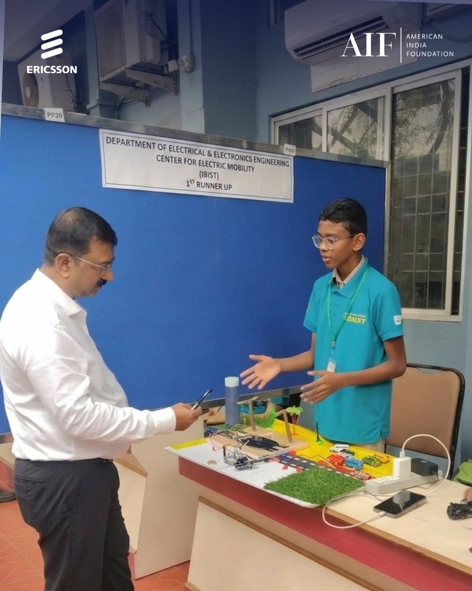AIFoundation's tweet photo. Students secure 3rd place at the ELECTRO 3.0 Expo at @SRM_Univ. Powered by STEM learning, students are not just learning technology—they’re building it through coding, experimentation, and problem-solving this #NationalTechnologyDay @ericsson India #VigyanTech2026 #STEMEducation https://t.co/Mh99SQXhiC