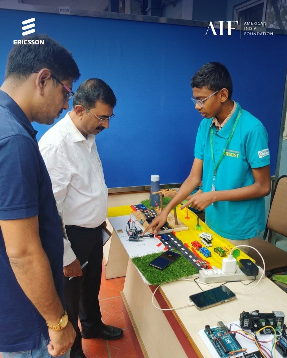 AIFoundation's tweet photo. Students secure 3rd place at the ELECTRO 3.0 Expo at @SRM_Univ. Powered by STEM learning, students are not just learning technology—they’re building it through coding, experimentation, and problem-solving this #NationalTechnologyDay @ericsson India #VigyanTech2026 #STEMEducation https://t.co/Mh99SQXhiC