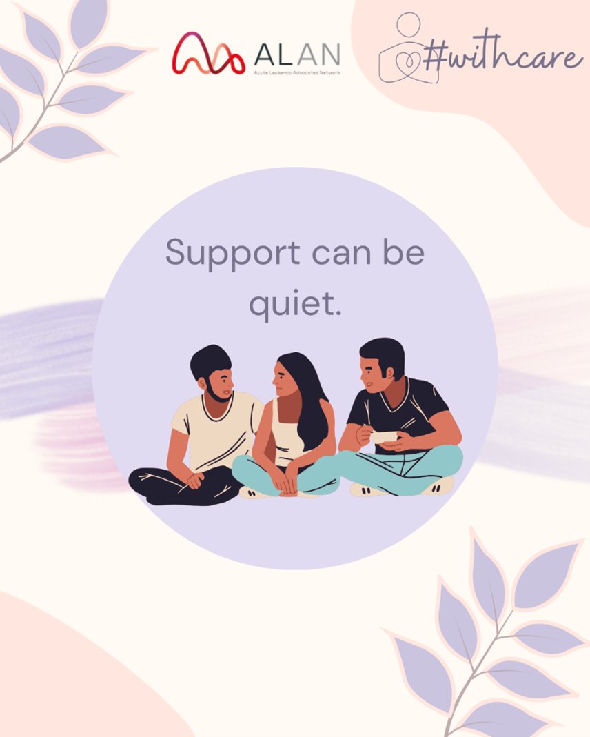 AcuteLeuk's tweet photo. π€ Support can be quiet.
It doesnβt always need words.
π Being there can already make a difference.
#WithCare #LeukemiaCommunity #SupportMatters https://t.co/XQoZY0bTjC