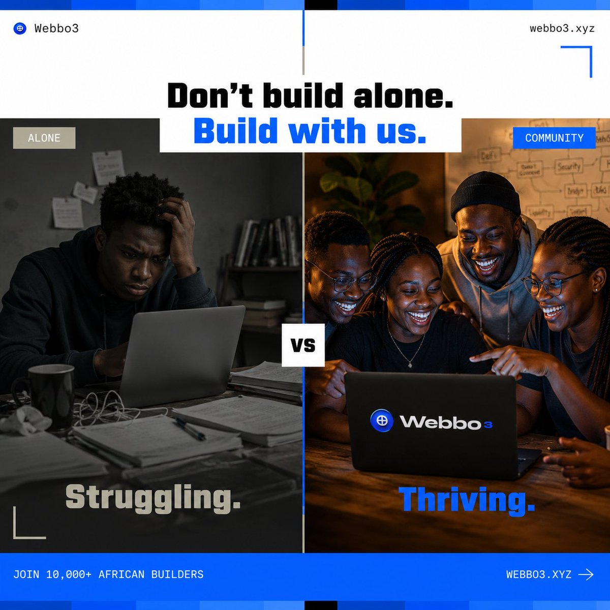 webbo3's tweet photo. The hardest truth about tech skills in Nigeria in 2026:

Most people spend 2 years "learning to code" and never build one thing anyone would pay for.

Not because they aren't smart.

Because the learning model is broken.

Here is what actually works. 🧵 https://t.co/2q9nJPTyQM