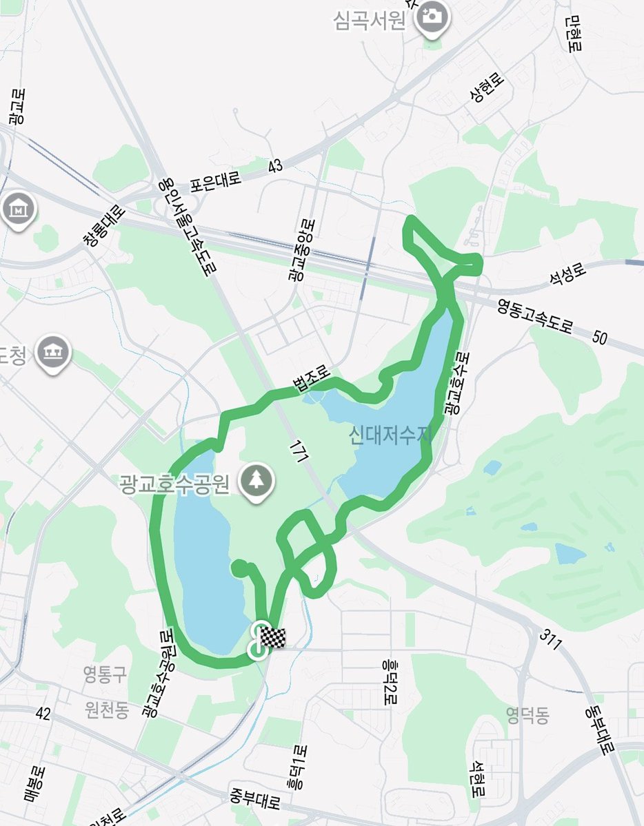 지난 주말에 달리기로 고래만들고옴
