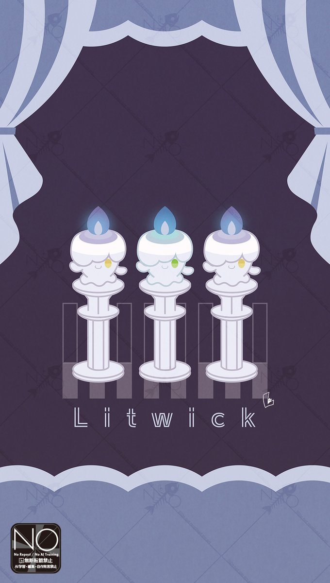 Llllu_15's tweet photo. ヒトモシ／Litwick https://t.co/VzDvPS8pTn