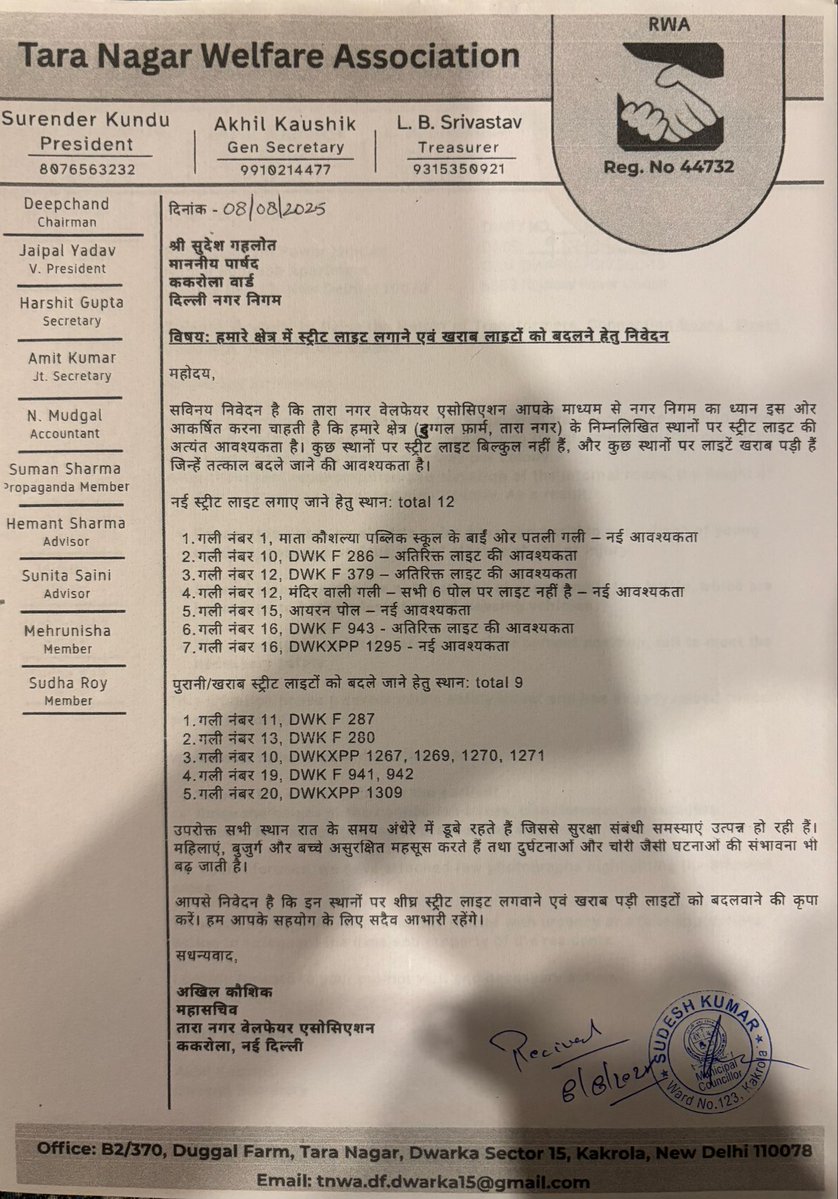 Tara Nagar Welfare Association - Duggal Farm tweet media